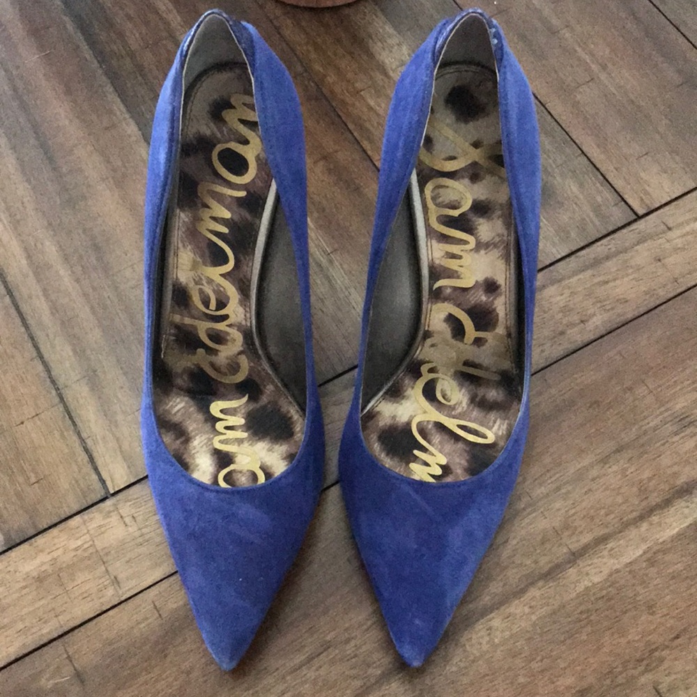 Sam Edelman - Danielle Blue Snake Pumps - Picture 1 of 5
